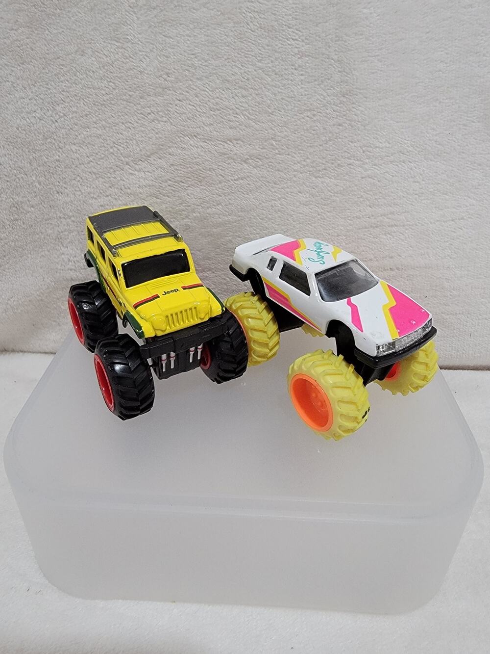 M.C. Toy Surfway Monster Truck 1990s Maisto Jeep Set of 2